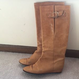 Loeffler Randall boots. Tan.